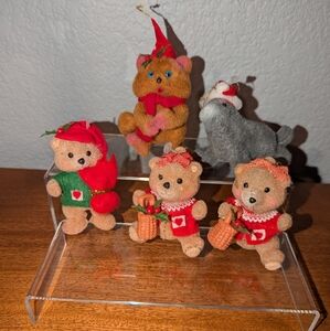 Vintage Flocked Ornaments